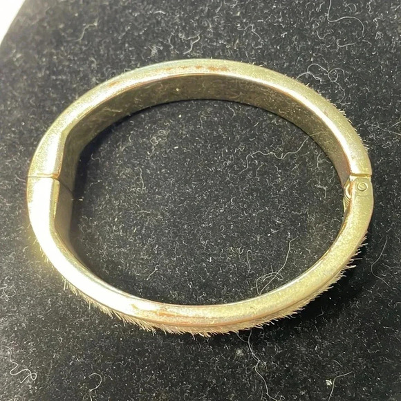 Vintage leopard real hair bangel - Picture 2 of 9